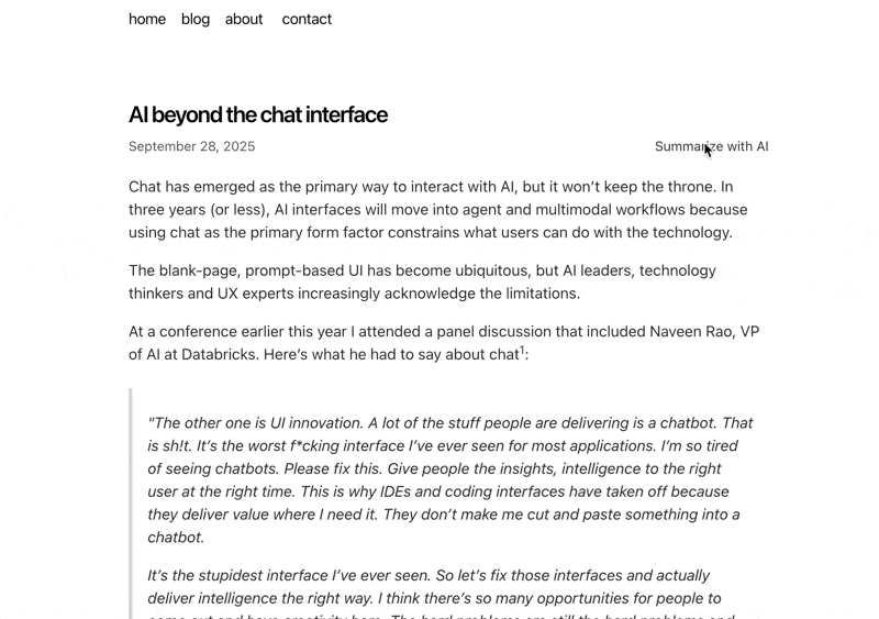 AI Blog Post Summary v1